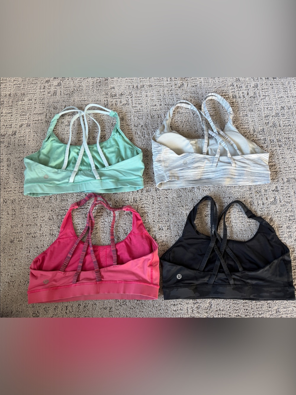 Lululemon size 10 energy sports bras set of 4 - Picture 2 of 2